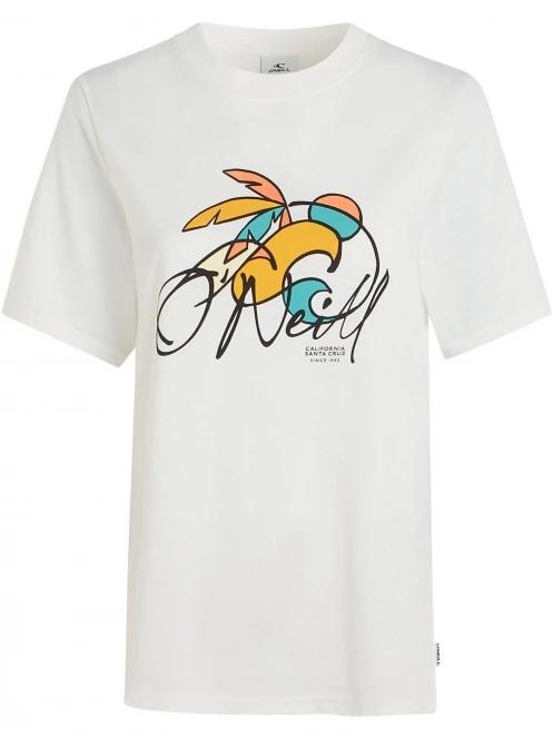 O'Neill Luano Graphic T-Shirt női rövid ujjú póló fehér színben 6