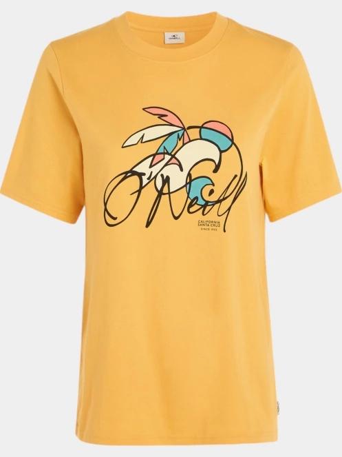 O'Neill Luano Graphic T-Shirt női rövid ujjú póló sárga színben 6
