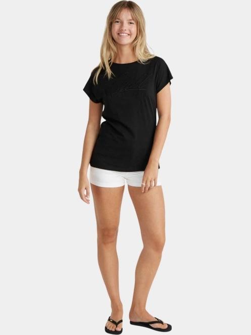 O'Neill Essentials O'Neill Signature T-Shirt női rövid ujjú póló fekete színben 4