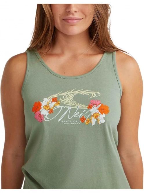 O'Neill Luana Graphic Tank Top női tank top zöld színben 5