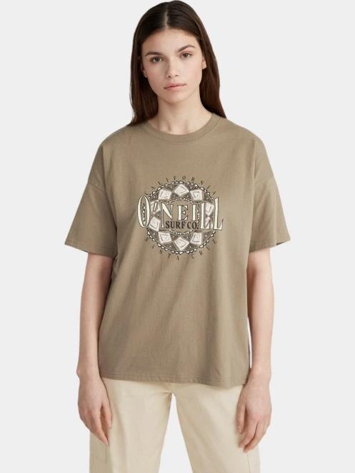 O'Neill O'Neill TRVLR Series Graphic T-Shirt női rövid ujjú póló barna színben 2