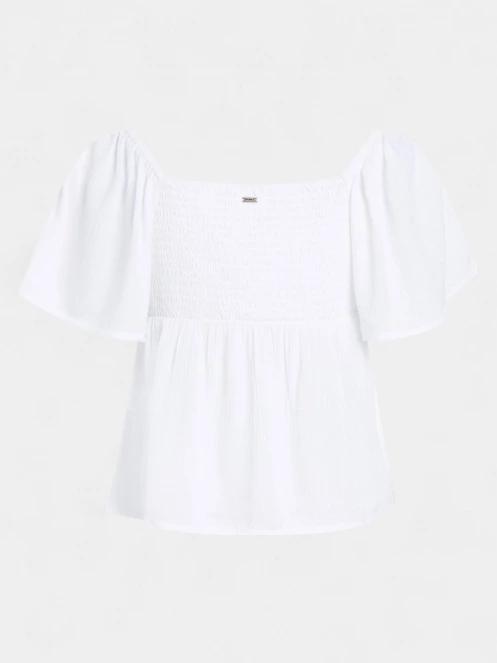 O'Neill Hughes Woven Top női rövid ujjú póló fehér színben 7