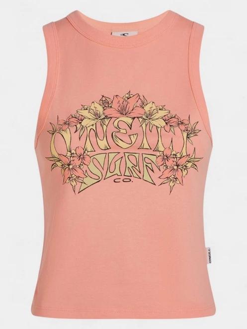 O'Neill Summer Must Haves Graphic Tank Top női tank top rózsaszín színben 6