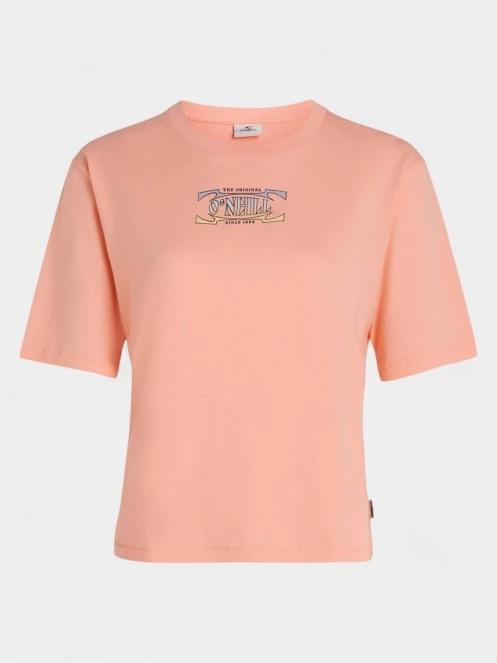 O'Neill Summer Musthaves Back Print T-Shirt női rövid ujjú póló rózsaszín színben 6