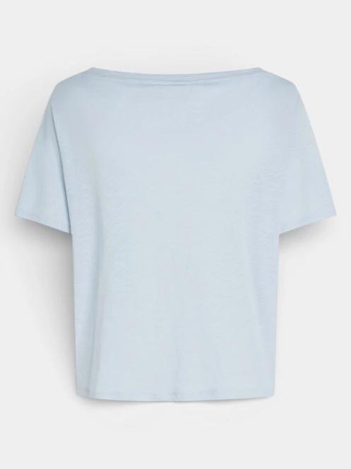 O'Neill Essentials O'Neill Script Scoop Neck T-Shirt női rövid ujjú póló világoskék színben 7