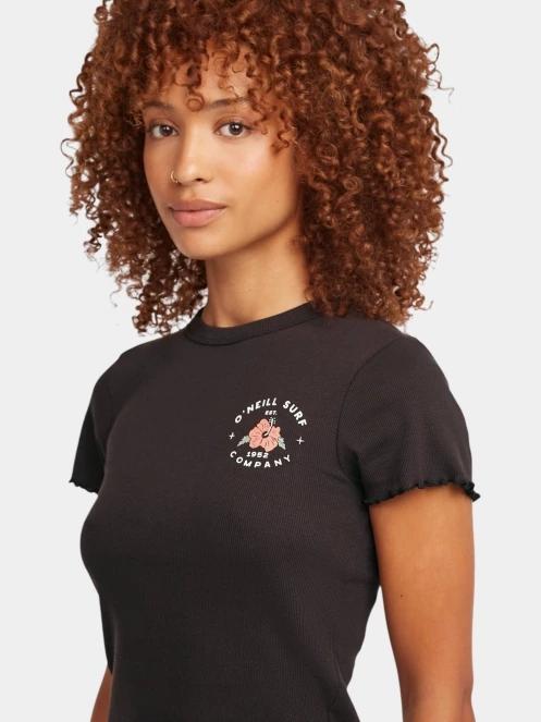 O'Neill O'Neill Rib T-Shirt női rövid ujjú póló fekete színben 5