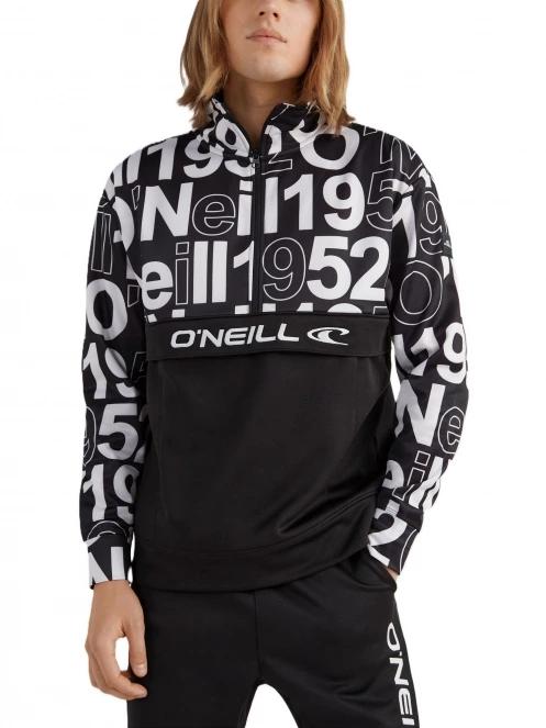 O'Neill Rutile Printed Anorak férfi polár pulóver fekete színben 2