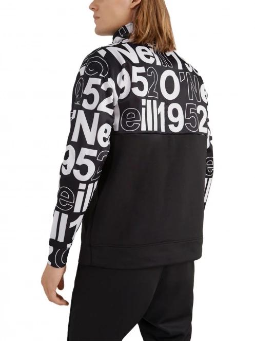 O'Neill Rutile Printed Anorak férfi polár pulóver fekete színben 3