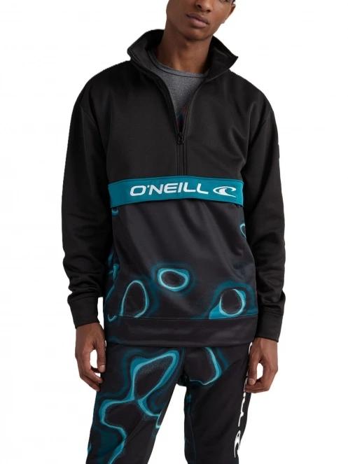 O'Neill Rutile Printed Anorak férfi polár pulóver fekete színben 2