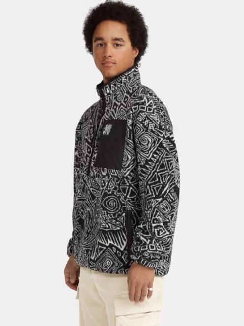 O'Neill Surf Heroes High Pile Hz Fleece férfi polár pulóver fekete színben 5