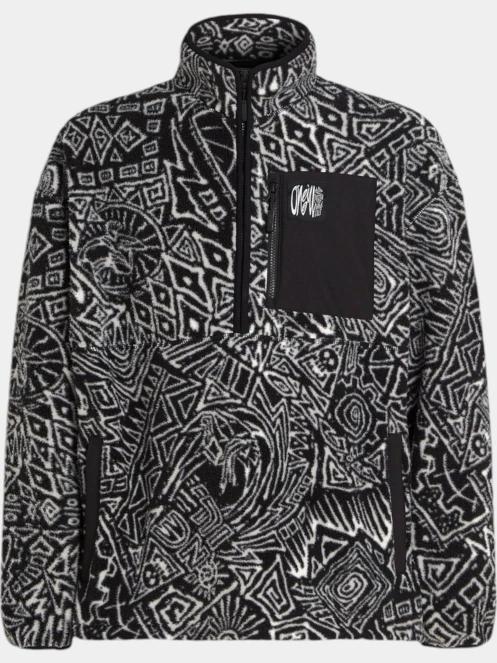 O'Neill Surf Heroes High Pile Hz Fleece férfi polár pulóver fekete színben 7