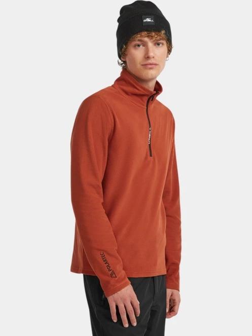 O'Neill FWC'Cruz Jack's Polartec HZ Fleece férfi polár pulóver barna színben 3