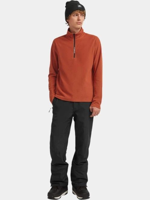 O'Neill FWC'Cruz Jack's Polartec HZ Fleece férfi polár pulóver barna színben 5