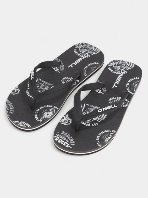 O'Neill Profile Graphic Sandals férfi flip flop papucs fekete színben 2