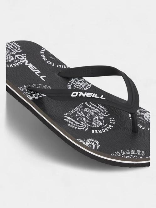 O'Neill Profile Graphic Sandals férfi flip flop papucs fekete színben 3
