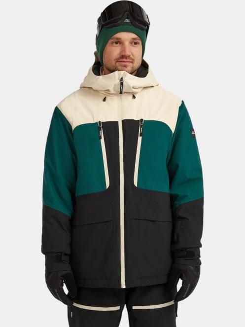 O'Neill FWC'Peak Fire Snow Jacket férfi síkabát zöld színben 2