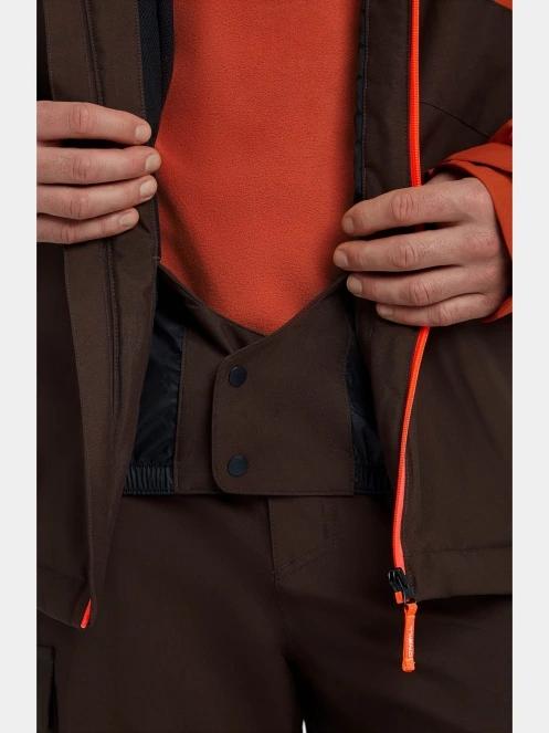 O'Neill FWC'Cruz Block Snow Jacket férfi síkabát barna színben 8