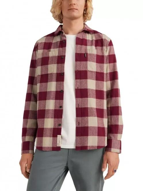 O'Neill Flannel Check Shirt férfi hosszú ujjú ing lila színben 2