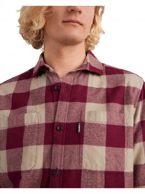 O'Neill Flannel Check Shirt férfi hosszú ujjú ing lila színben 4