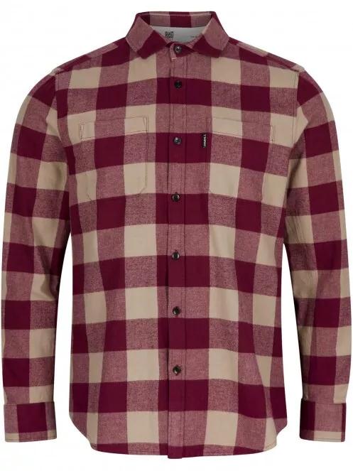 O'Neill Flannel Check Shirt férfi hosszú ujjú ing lila színben 5
