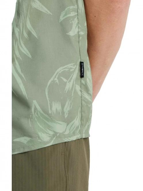 O'Neill Mix & Match Floral Shirt férfi rövid ujjú ing zöld színben 6