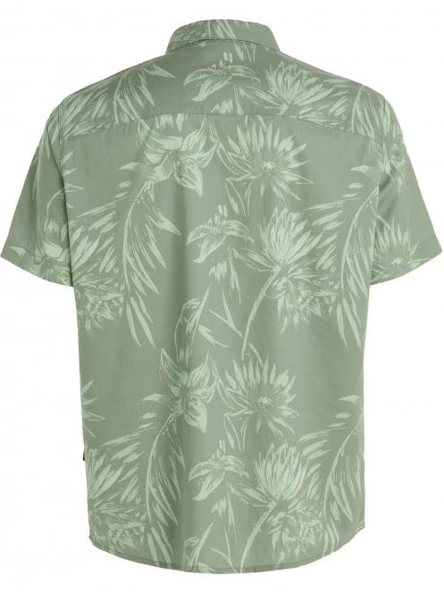 O'Neill Mix & Match Floral Shirt férfi rövid ujjú ing zöld színben 8