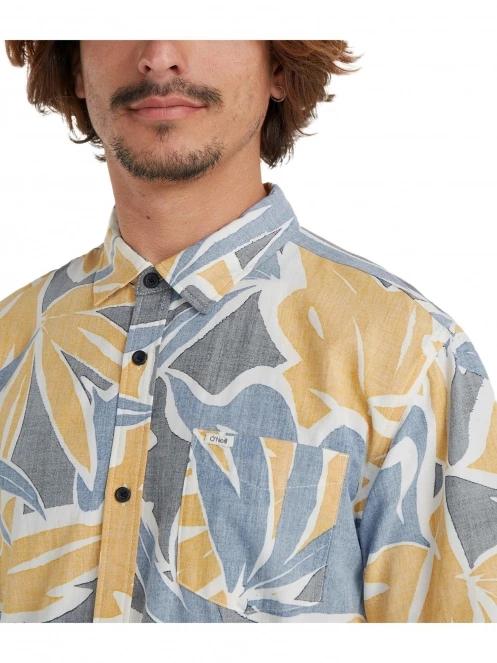 O'Neill Og Eco S/Slv Standard Seafoam Shirt férfi rövid ujjú ing kék színben 5