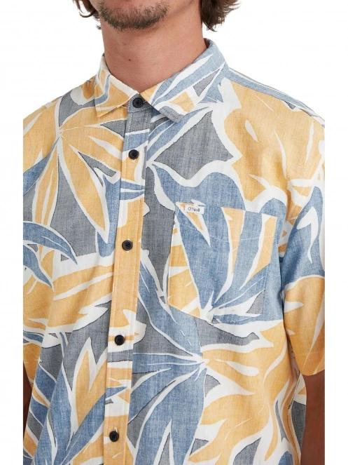 O'Neill Og Eco S/Slv Standard Seafoam Shirt férfi rövid ujjú ing kék színben 6