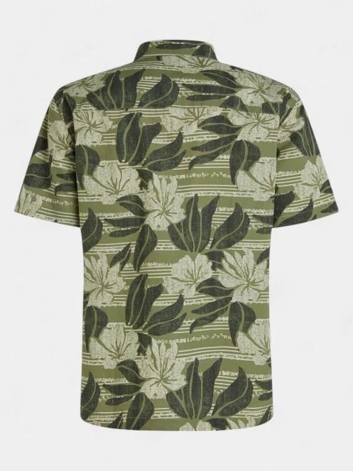 O'Neill O'Neill Print Shirt férfi rövid ujjú ing zöld színben 7