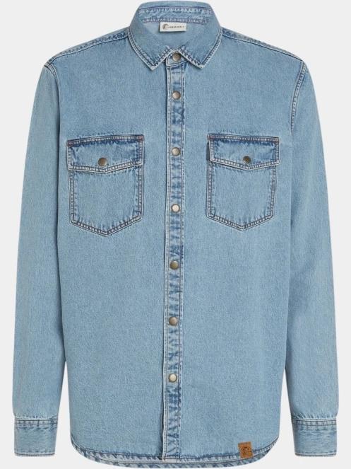 O'Neill O'riginals Denim Shirt férfi hosszú ujjú ing világoskék színben 7