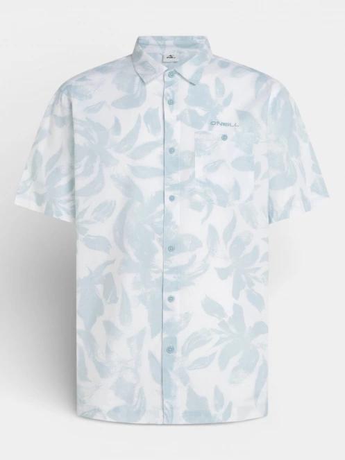 O'Neill O'Neill Print Shirt férfi rövid ujjú ing fehér színben 6