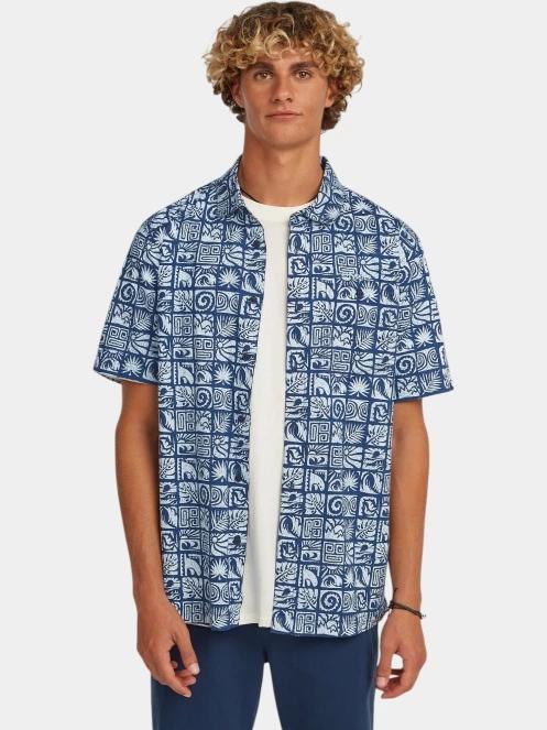 O'Neill O'Neill Print Shirt férfi rövid ujjú ing kék színben 2