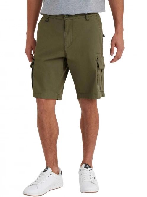 O'Neill Essentials Cargo Shorts férfi oldalzsebes rövidnadrág oliva színben 2