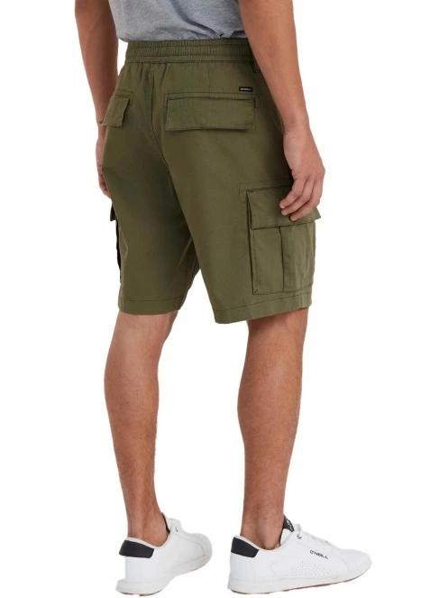 O'Neill Essentials Cargo Shorts férfi oldalzsebes rövidnadrág oliva színben 4