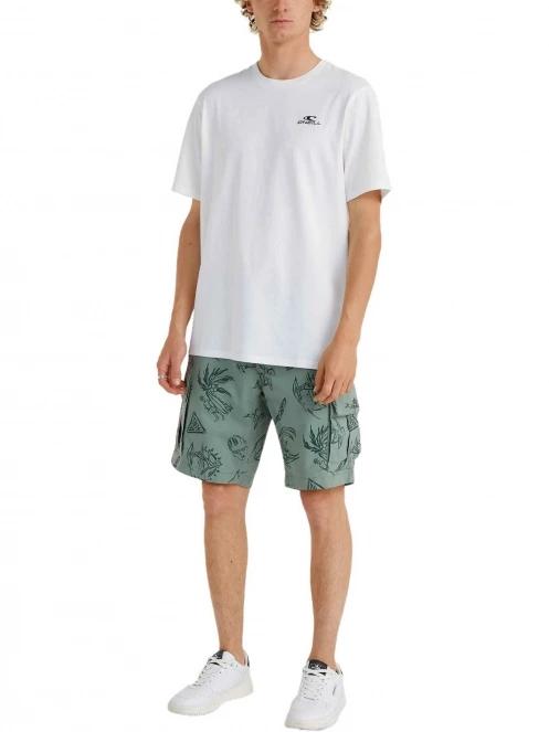 O'Neill Essentials Cargo Shorts férfi oldalzsebes rövidnadrág zöld színben 4