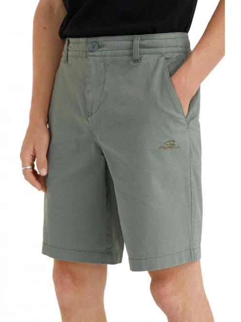 O'Neill Essentials Chino Shorts férfi rövidnadrág zöld színben 5