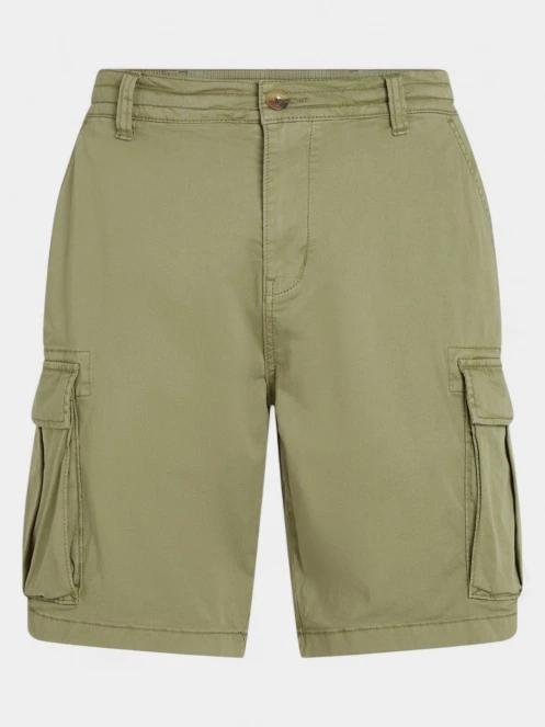 O'Neill Essentials Cargo Shorts férfi oldalzsebes rövidnadrág zöld színben 6