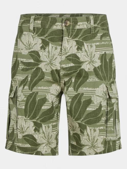 O'Neill Essentials Cargo Shorts férfi oldalzsebes rövidnadrág zöld színben 6