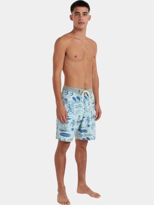 O'Neill Hyperfreak Mysto Scallop 19'' Boardshorts férfi boardshort világoskék színben 5