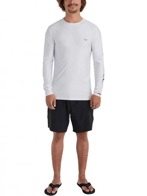 O'Neill Essentials L/Slv Skins férfi hosszú ujjú lycra fehér színben 4
