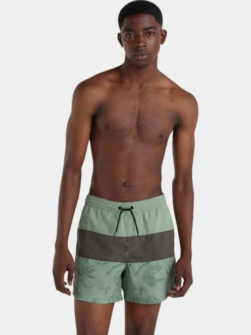 O'Neill Mix & Match Cali Block 15'' Swim Shorts férfi beach short zöld színben 2