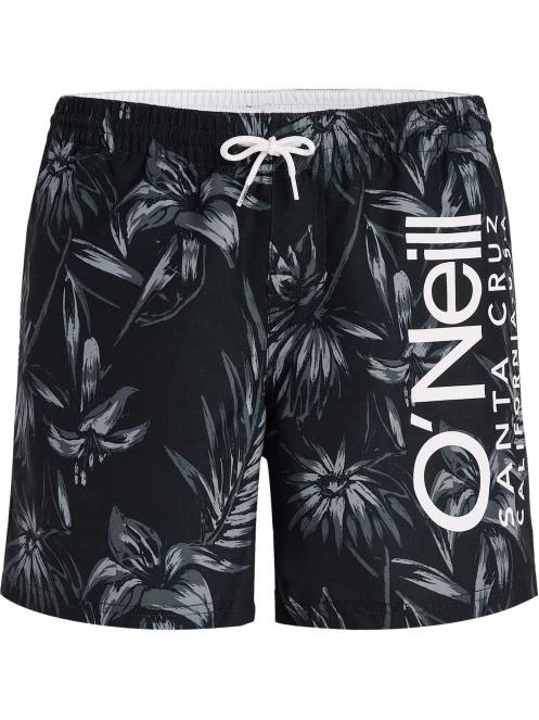 O'Neill Mix & Match Cali Floral 16'' Swim Shorts férfi beach short fekete színben 6
