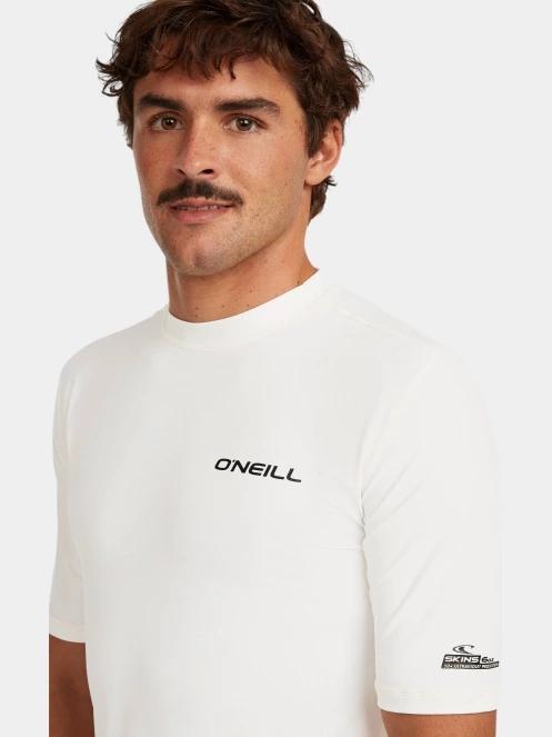 O'Neill O'Neill Skins S/Slv férfi rövid ujjú lycra fehér színben 4