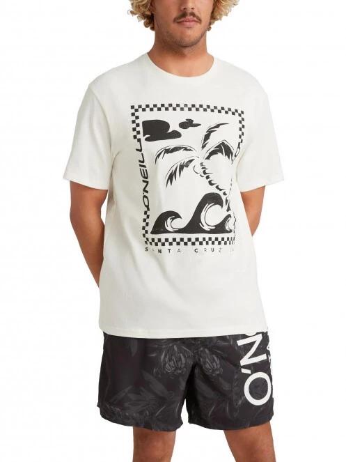 O'Neill Fin T-Shirt férfi rövid ujjú póló fehér színben 2