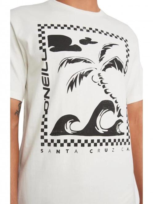 O'Neill Fin T-Shirt férfi rövid ujjú póló fehér színben 4
