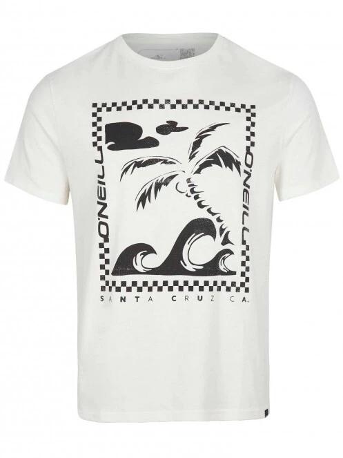 O'Neill Fin T-Shirt férfi rövid ujjú póló fehér színben 6
