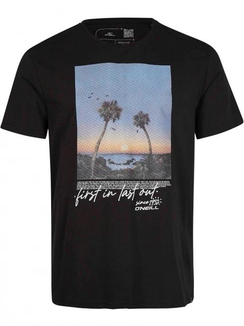 O'Neill Loren T-Shirt férfi rövid ujjú póló fekete színben 6