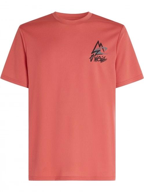 O'Neill O’Neill Hybrid Logo T-Shirt férfi rövid ujjú póló piros színben 6