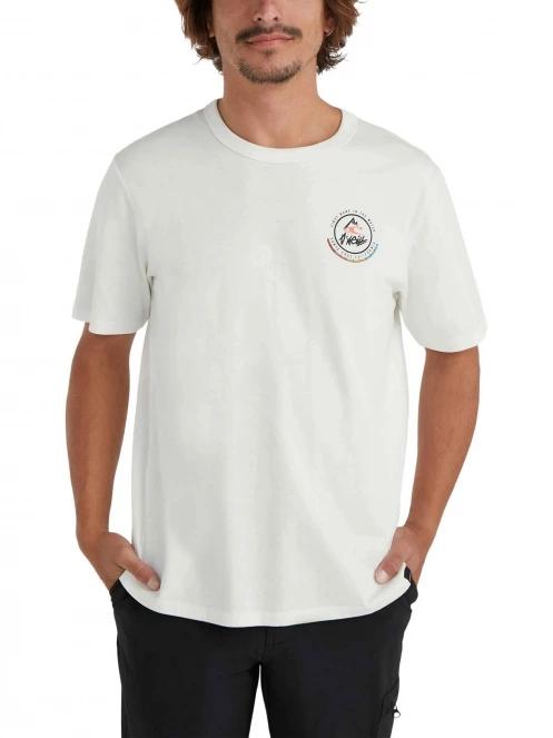 O'Neill Trvlr Back Print T-Shirt férfi rövid ujjú póló fehér színben 2