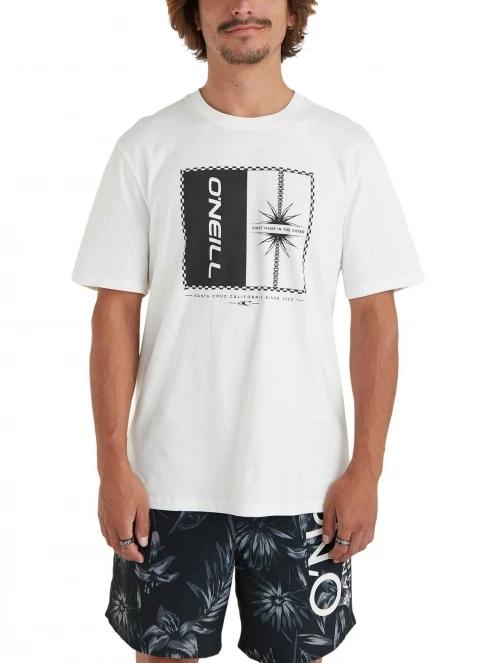O'Neill Mix & Match Palm T-Shirt férfi rövid ujjú póló fehér színben 2
